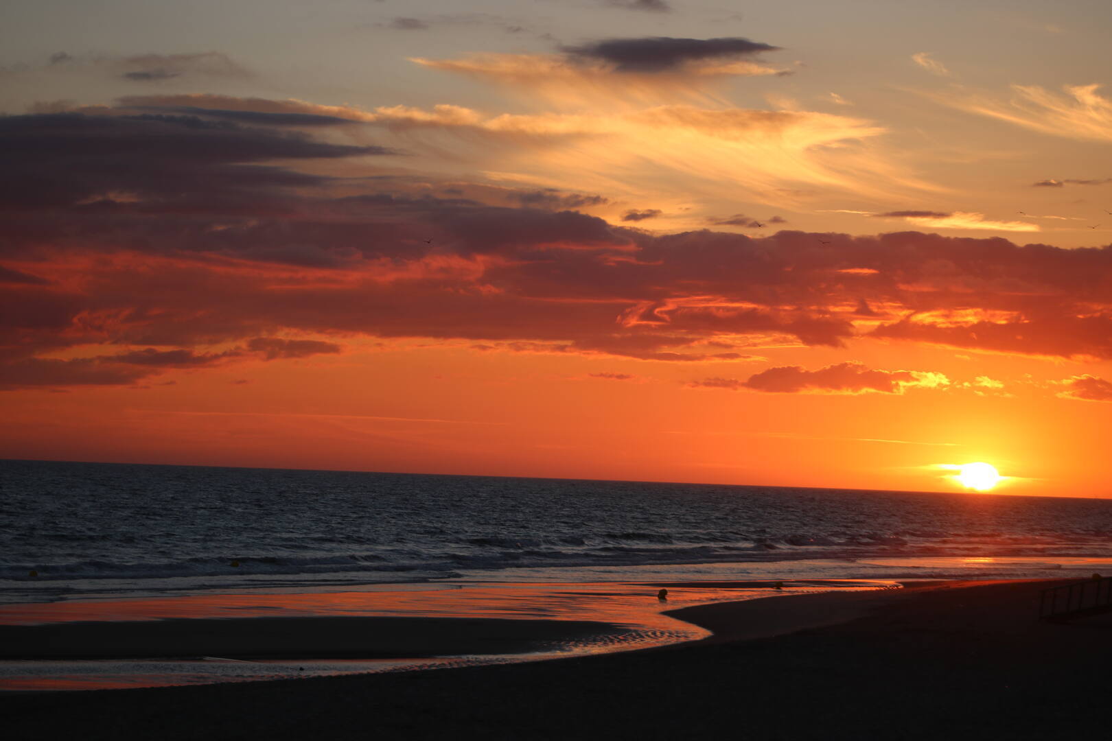 Clásico atardecer