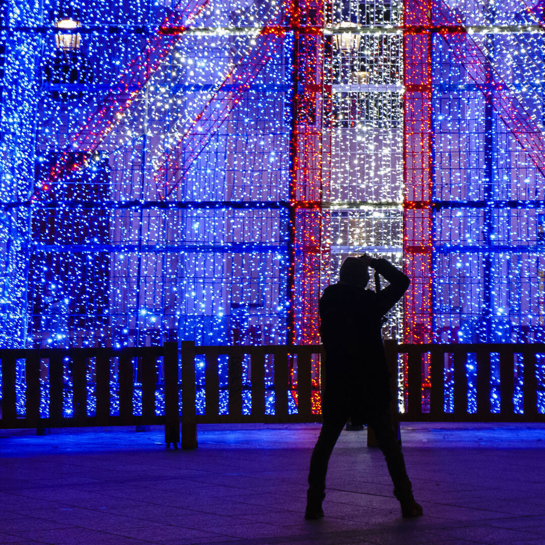 práctica luces de Navidad en Burgos